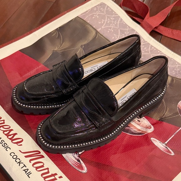 Jimmy Choo Deanna Leather Loafers Black 37/6.5 - Picture 3 of 13